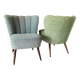 Pair of cocktail armchairs