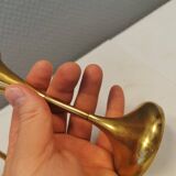 Danish designed candle holders in solid brass.