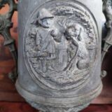 Decorative metal vase
