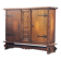 Vintage Danish Baroque Brutalist Style Oak Cabinet 1960s