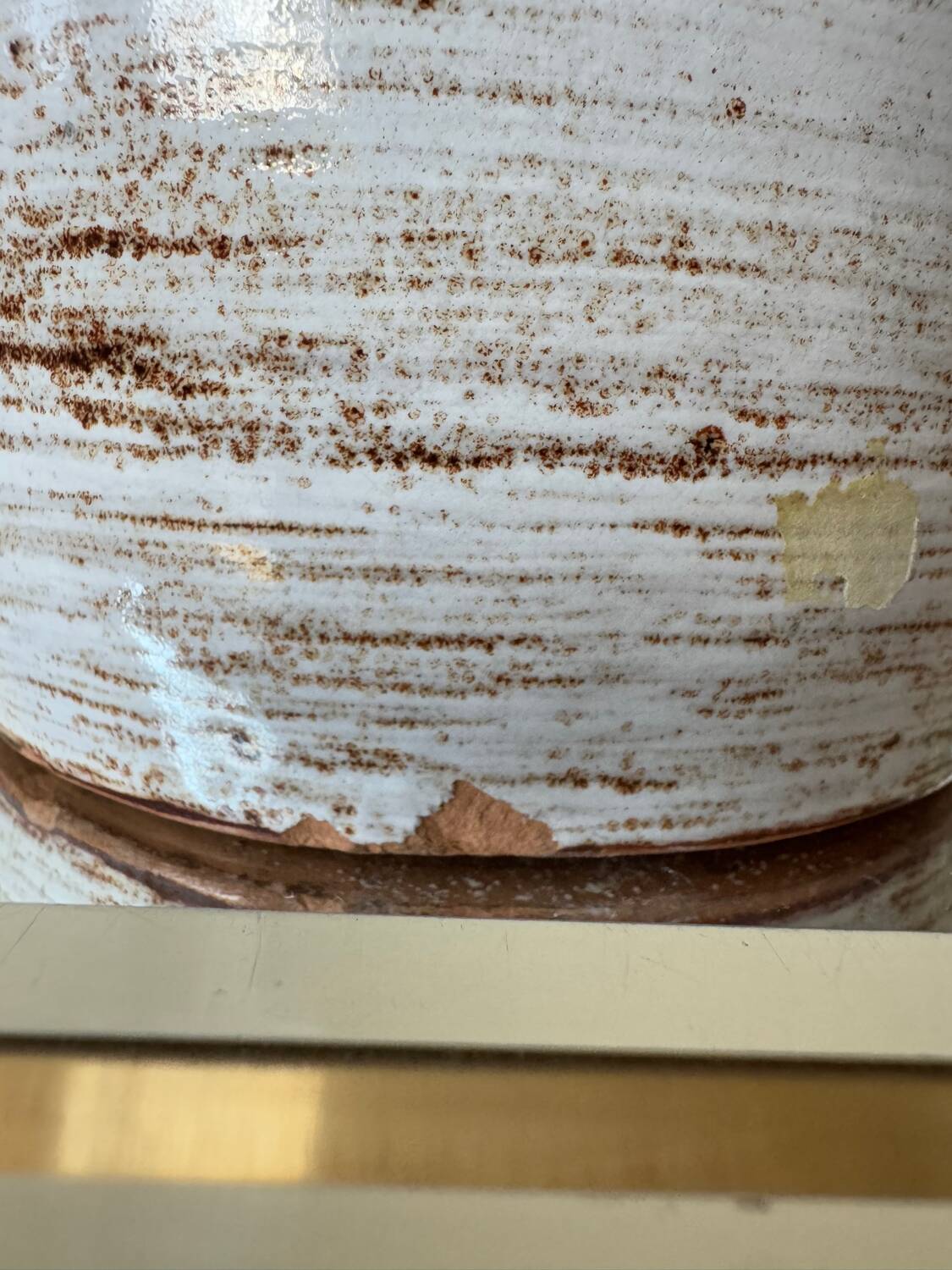 Large ceramic roller vase from Vallauris, 1960s