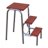 Red Formica stepladder stool 1970
