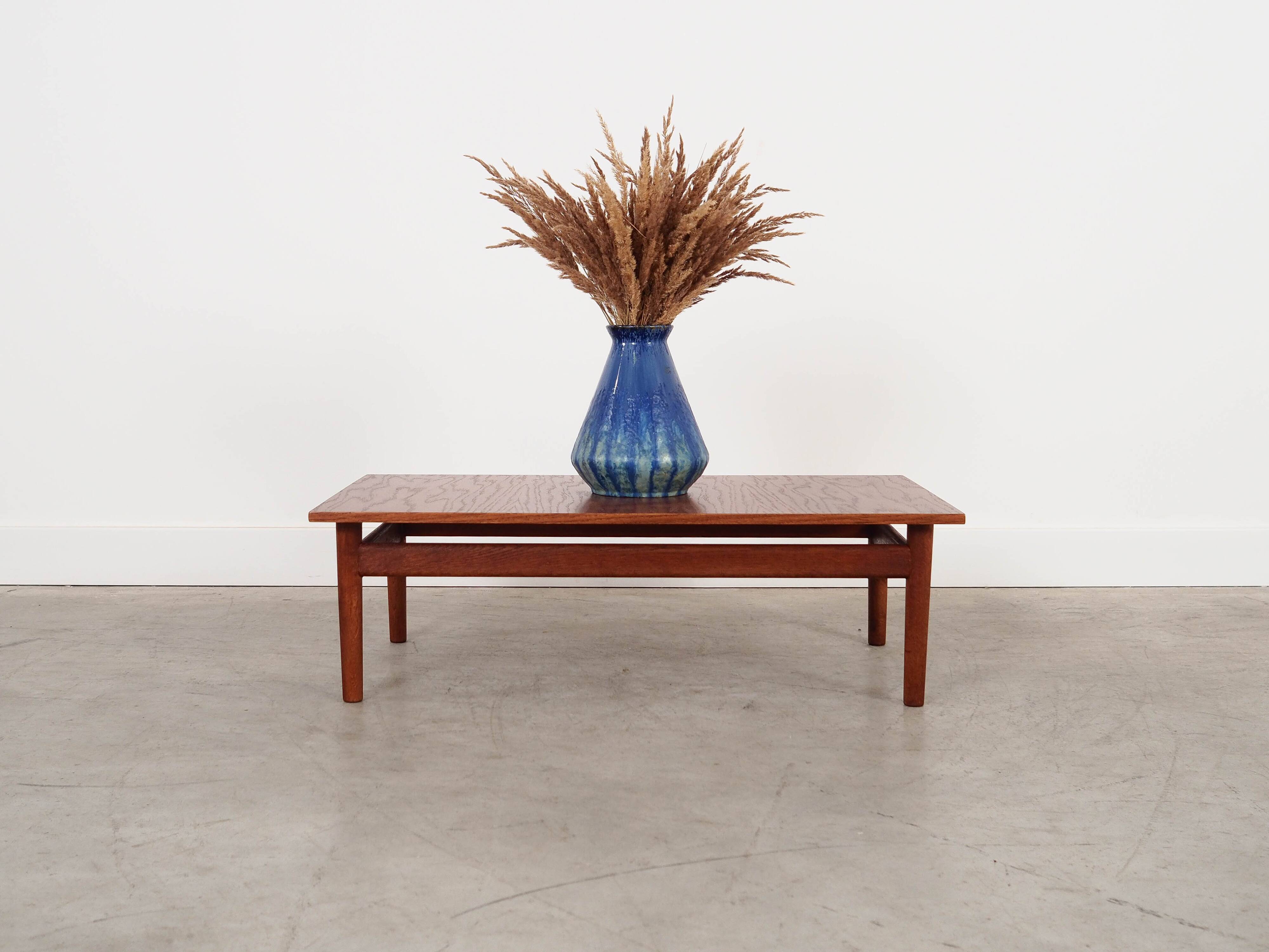 Oak coffee table, Danish design, 1970s, made in Denmark