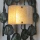 Paire d'appliques brutalistes en fer forgé de T. Ahlstrom