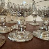 Verres à pied cristal anciens (X12)