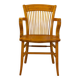 Vintage Spanish 1940s Oak Office Chair