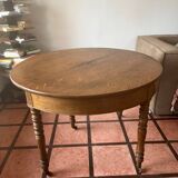 Half moon console-side table