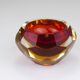 Mandruzzato Sommerso Bol Facetté en Verre Murano pour Caviar, Italie, 1960s