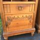 Tables de chevets vintage art deco en noyer