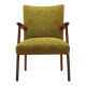 Green armchair, Danish design, 1960s, made in Denmark