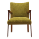 Green armchair, Danish design, 1960s, made in Denmark
