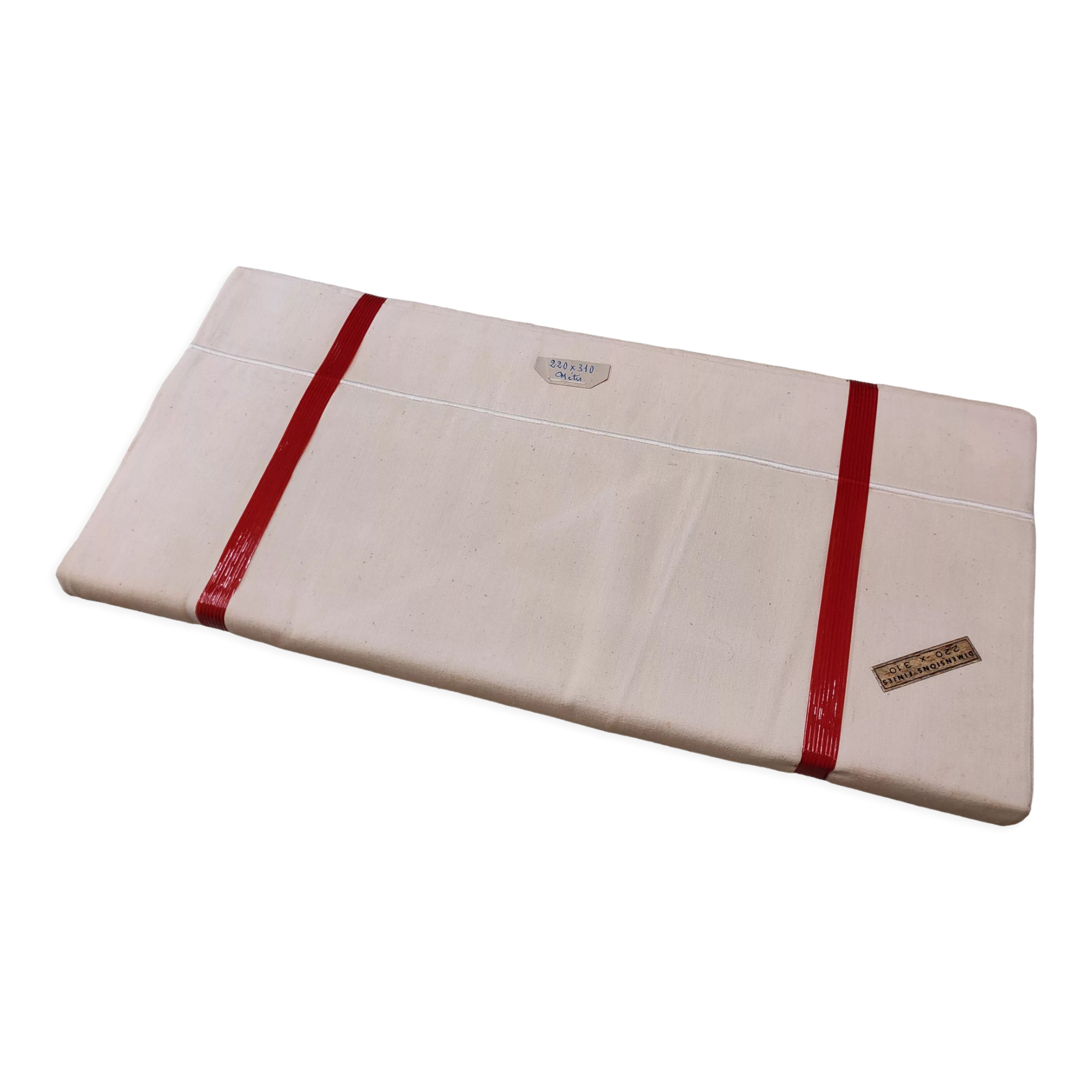 Vintage french linen and cotton sheet