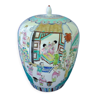 Porcelain tea jar from China