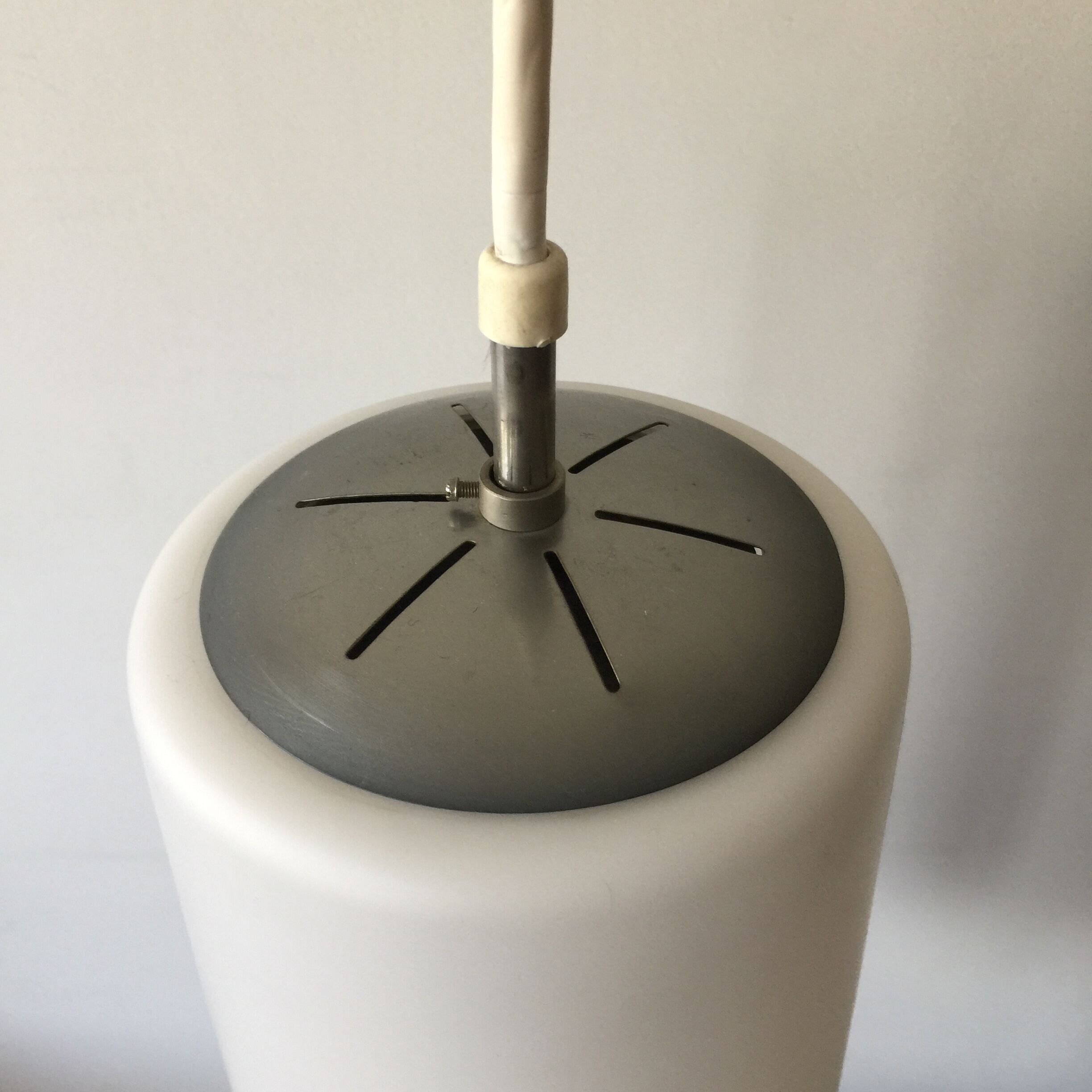 Vintage opaline ceiling lamp