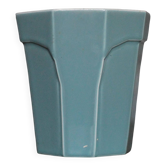 art deco porcelain pot, wall planter, plant pot, cache pot
