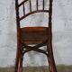 Chaise bistrot ancienne en bois tourné début 20ème