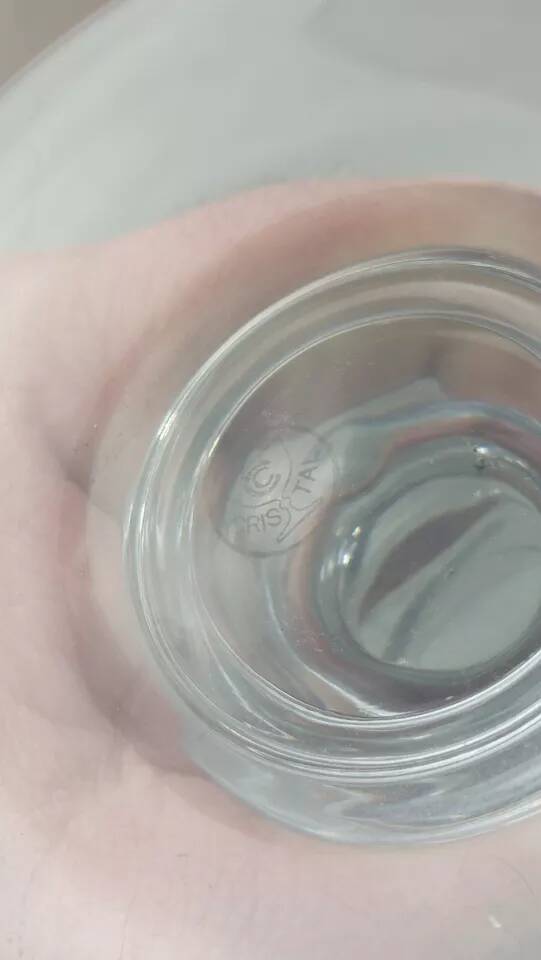 vase / soliflore, in crystal