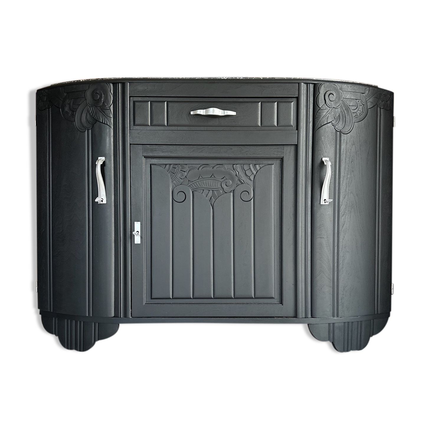 Black Art Deco Sideboard