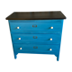 Commode bleu pétrole ciré