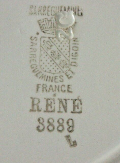 Lot 5 plates old Caps Digoin - Sarreguemines Art Deco