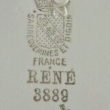 Lot 5 plates old Caps Digoin - Sarreguemines Art Deco