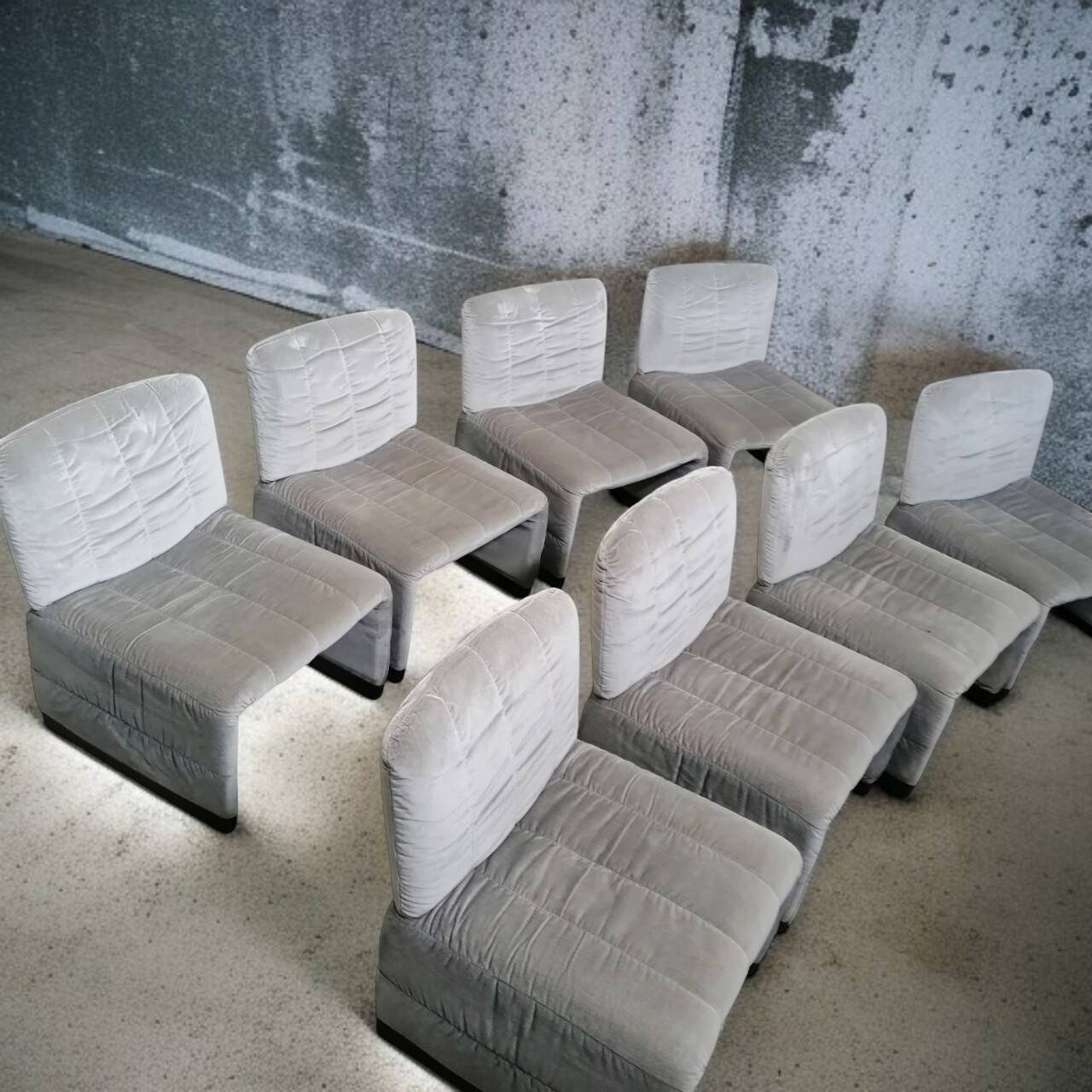 8 poltrone Alky Style di Giancarlo Piretti, anni '70