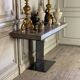 Console in marble and steel