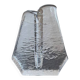 Textured glass button vase in mid-century brutalist style.