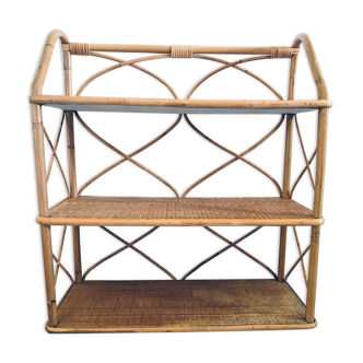Rattan shelf