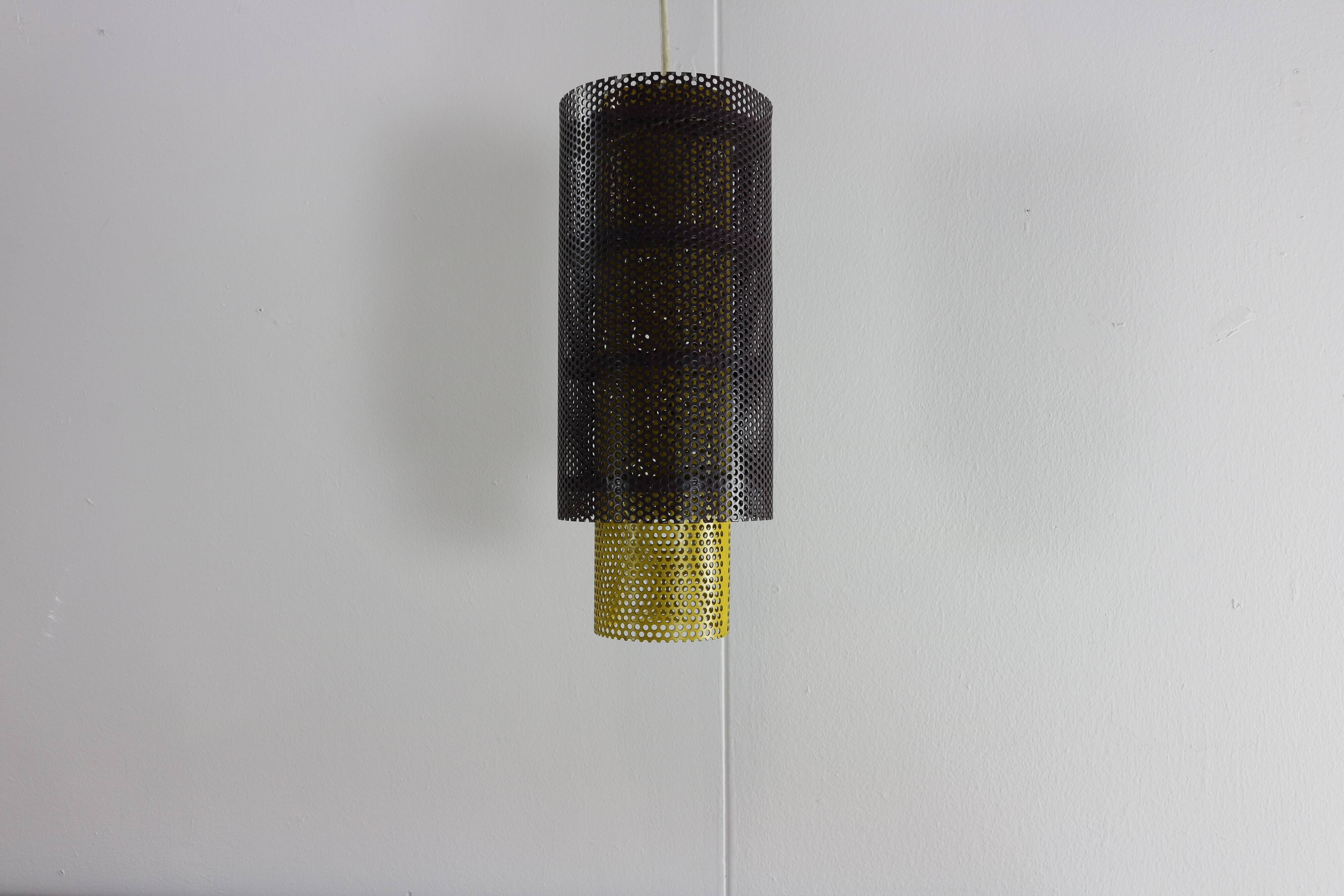 Fifties perforated metal pendant lighting