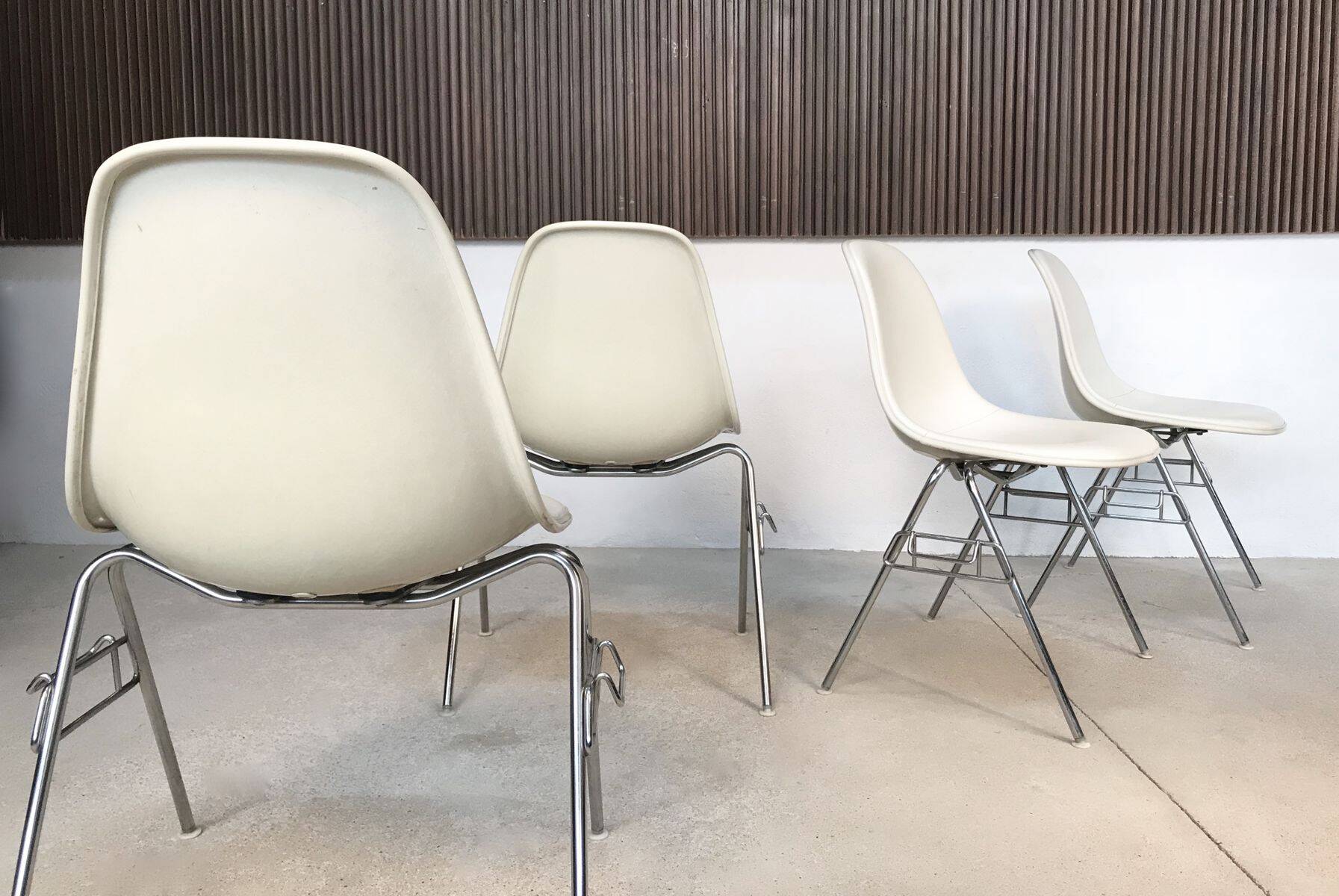 Early chairs by Charles & Ray Eames for Herman Miller, 1950s, set of 4