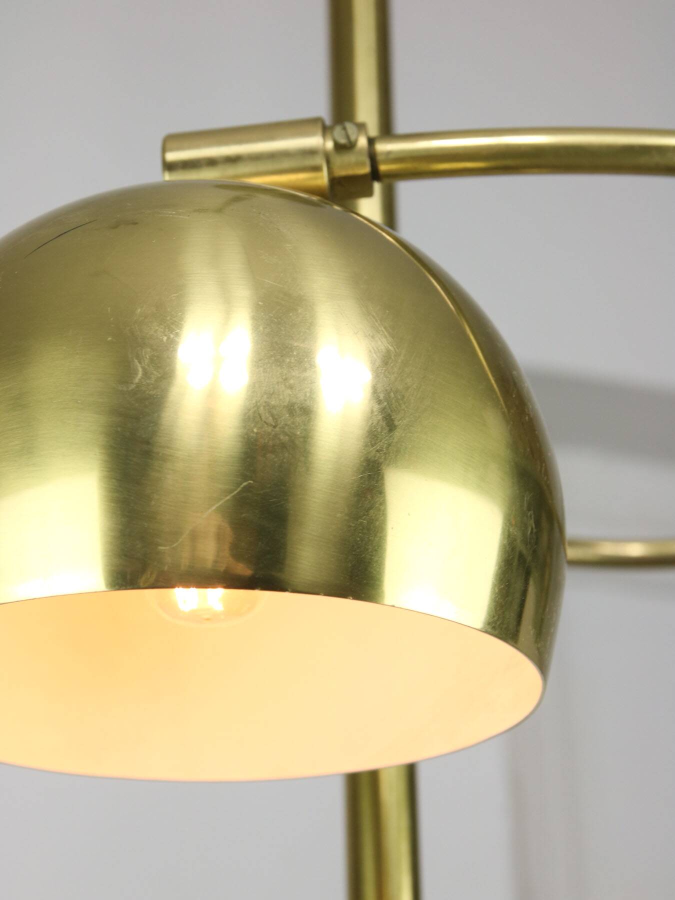 Vintage Italian Brass Ceiling Chandelier