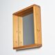 Solid pine mirror, Les Arcs, France, circa 1970