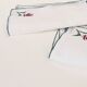 6 hand-embroidered napkins, 28 cm