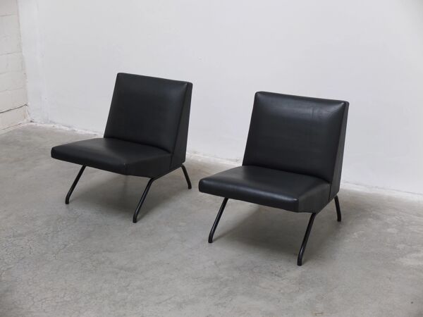 Paire de fauteuils 'Visiteur' par Pierre Guariche pour Meurop, 1961