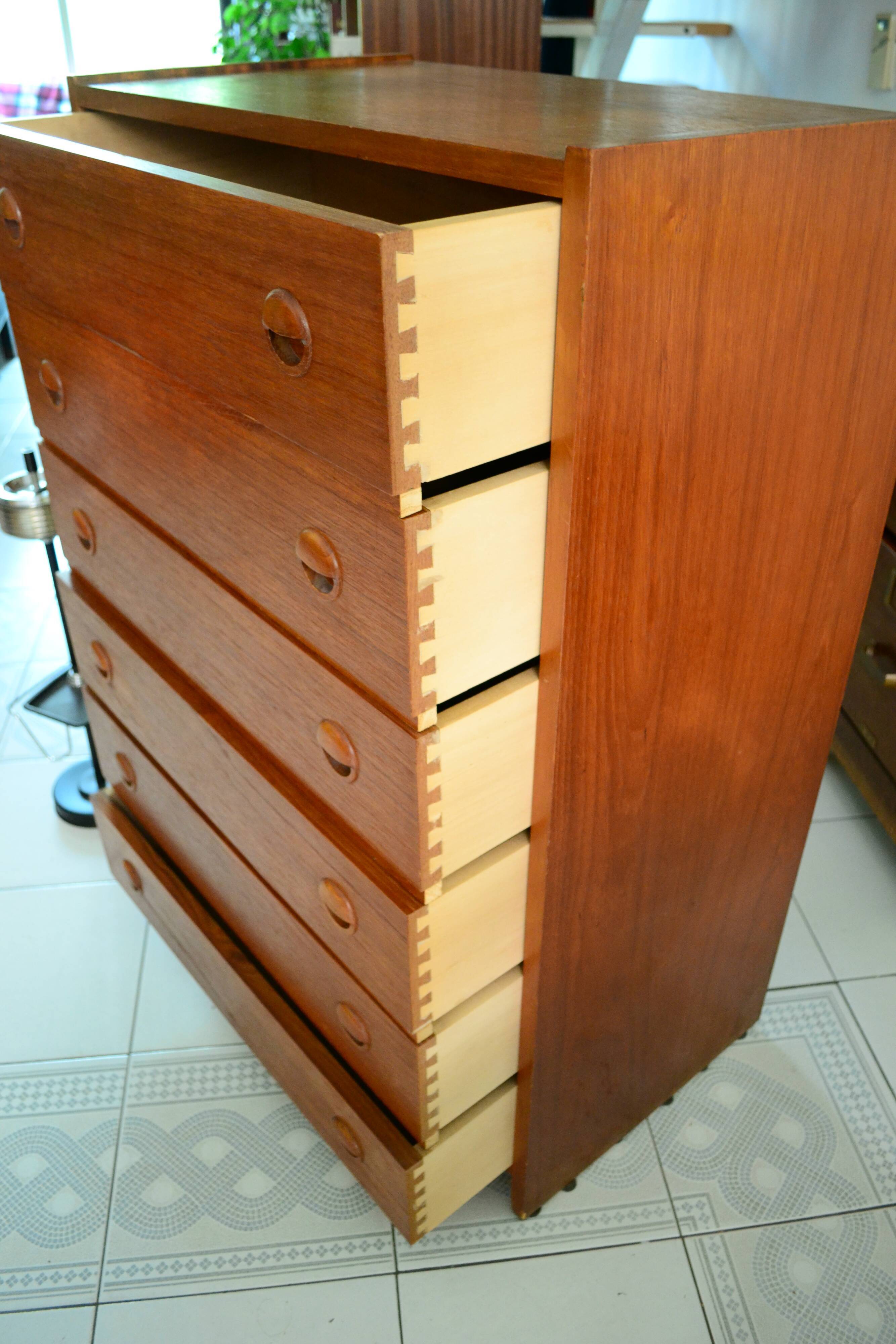 Scandinavian dresser teak rag picker 60s/70s