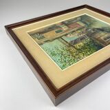 Italian artist, Venice Canal, original oil painting, 1960s, framed.