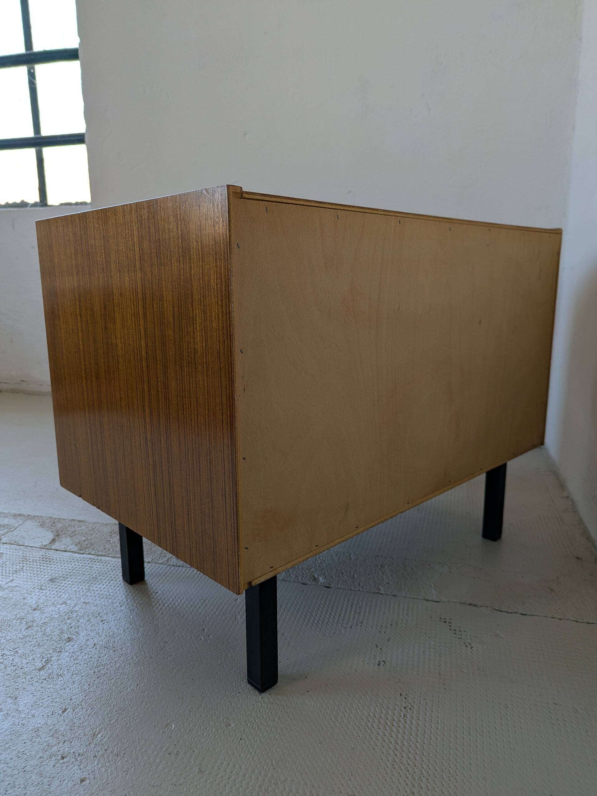 Small chest of drawers, bedside table from the 60s, rosewood.