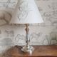 Silver metal candlestick lamp