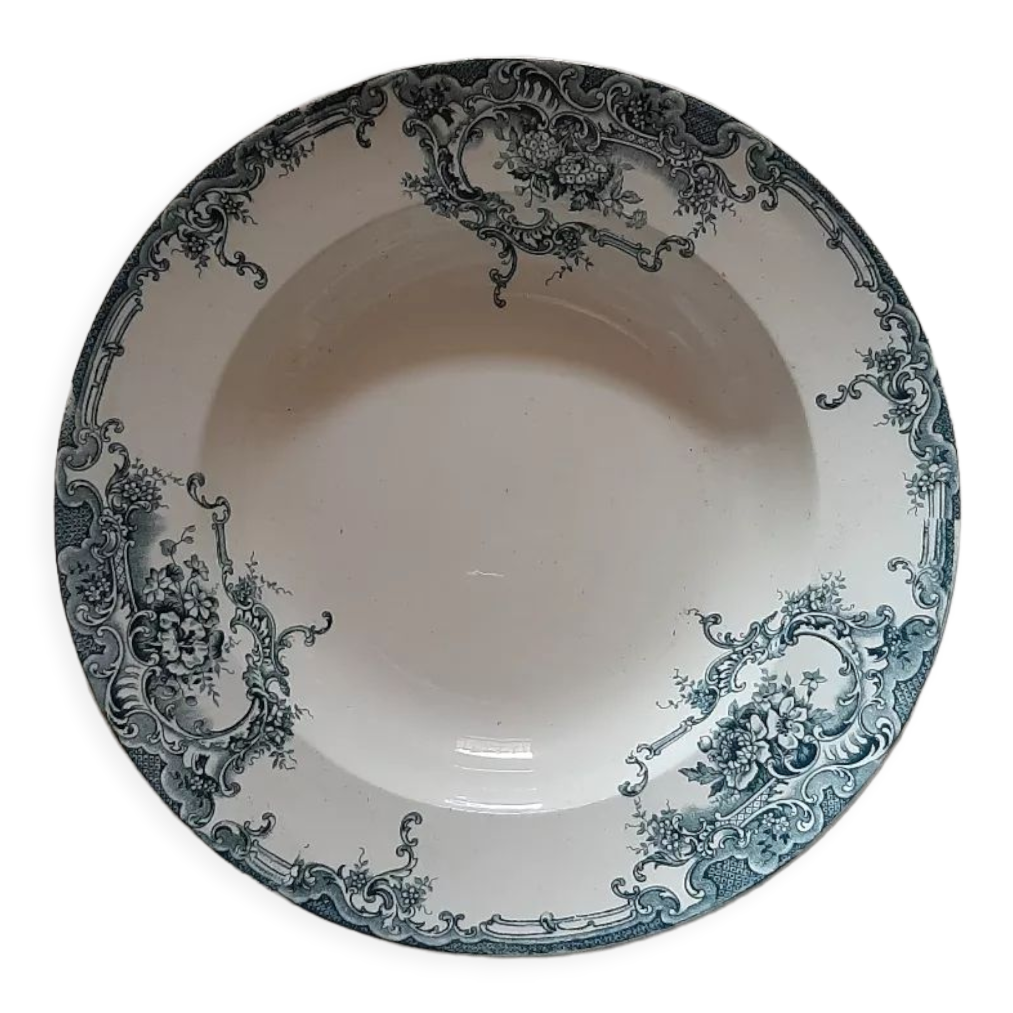 Lot de 4 assiettes anciennes Terre de Fer HB & Compagnie | Baba et Tchoupinet