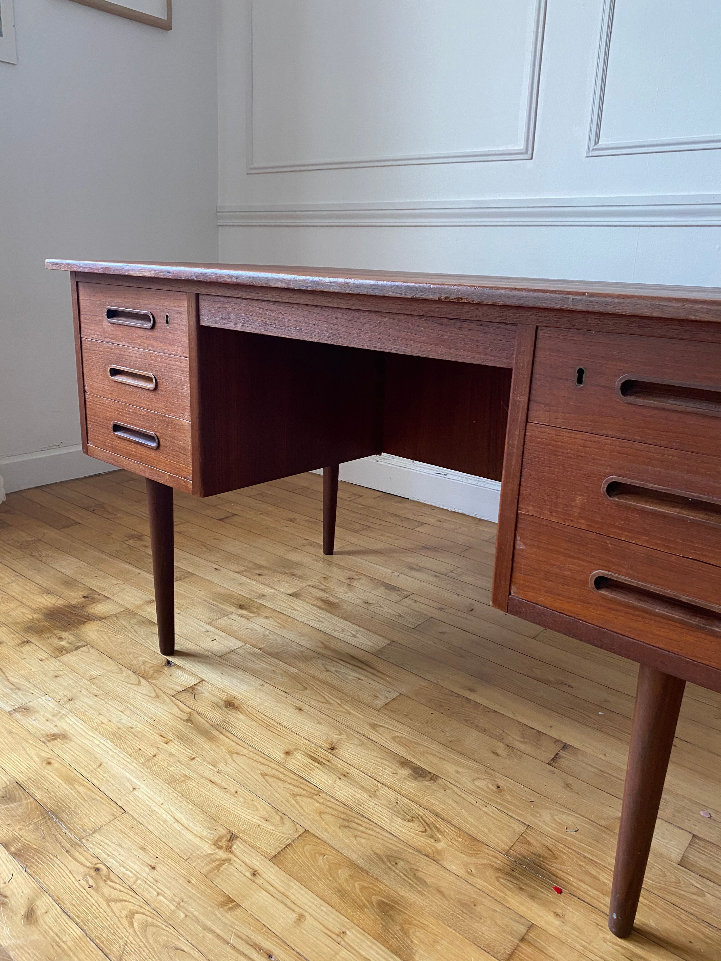 Scandinavian teak desk