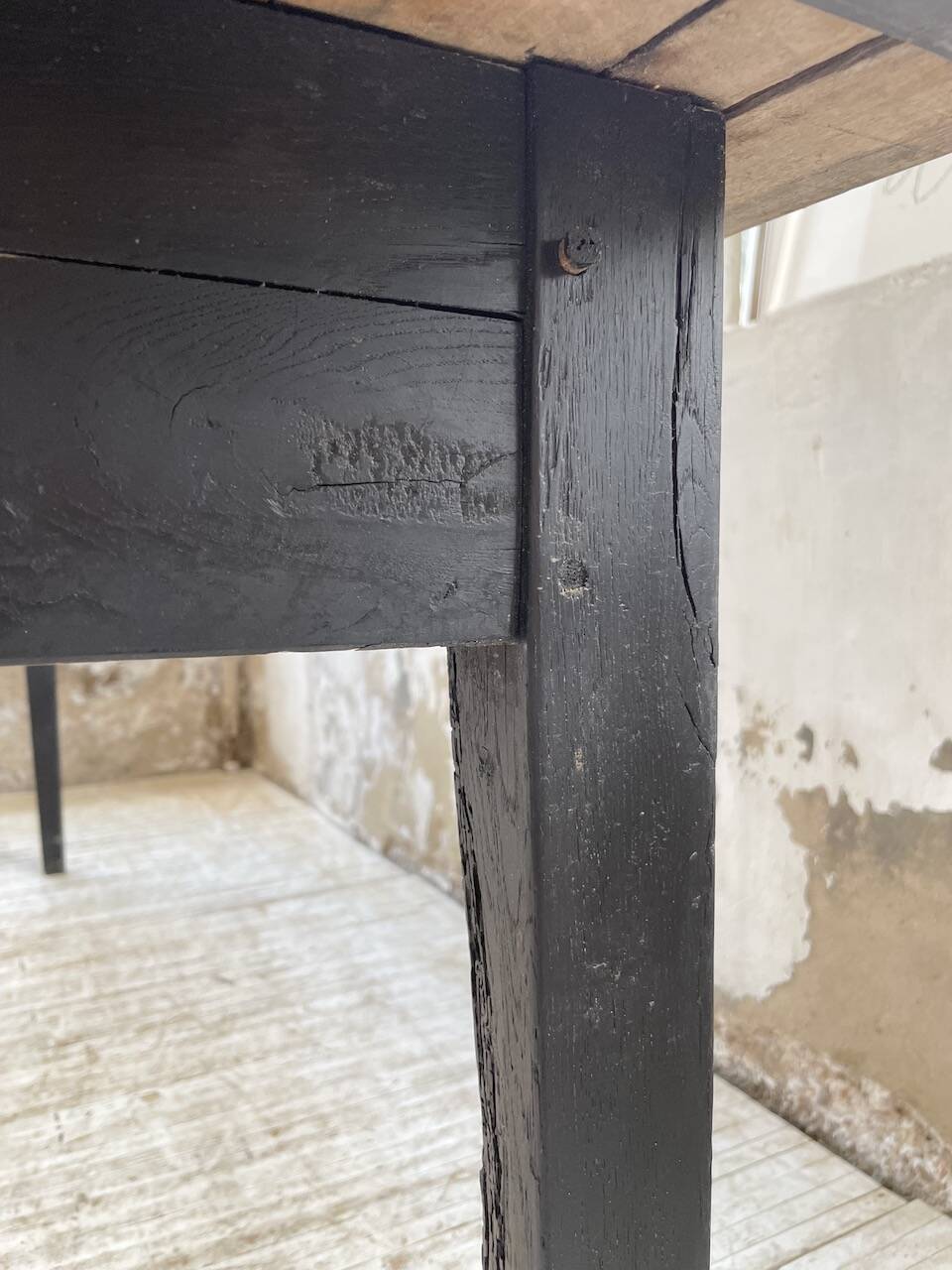 2m pine and oak farmhouse table