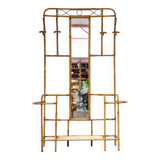bamboo wall coat rack