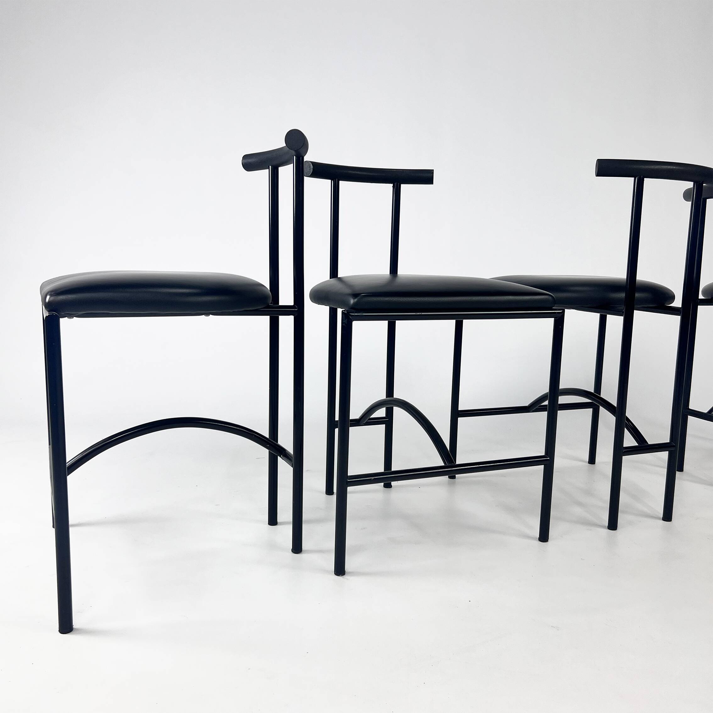 Set of 4 Rodney Kinsman Tokyo dining chairs for Bieffeplast, 1980s