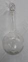 Antique engraved crystal wine carafe
