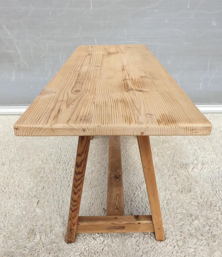 Coffee table workshop trestle Pine