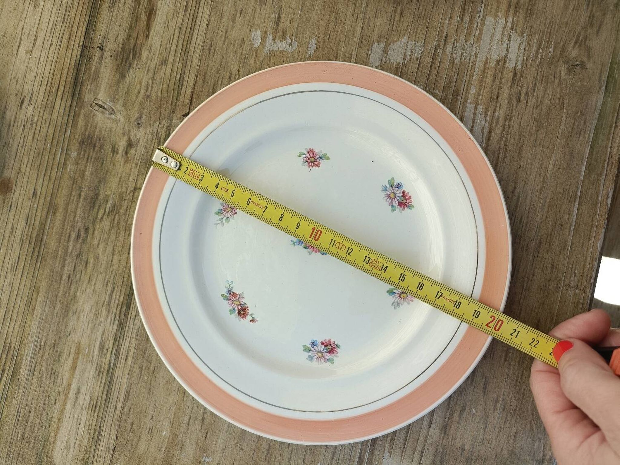 Set of 12 floral dessert plates