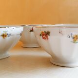 Set de 4 bols à fleurs en porcelaine