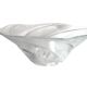 Art Deco pressed glass bowl, slightly opaque, twisted shape, 35x12cm.