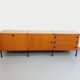 Large vintage modernist low sideboard ARP Minvielle by Guariche Mortier
